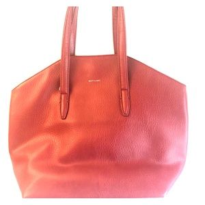 Red Vegan Leather Matt&Nat Tote Purse